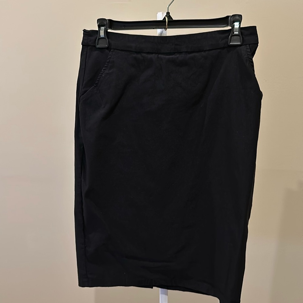 Kate Kasin black stretchy pencil skirt with pockets